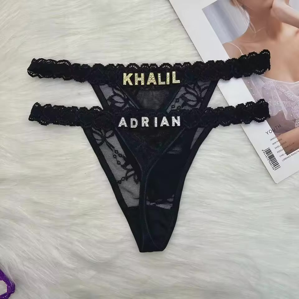Personalized thong