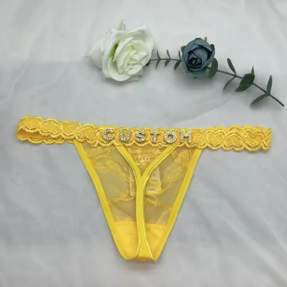 Personalized thong
