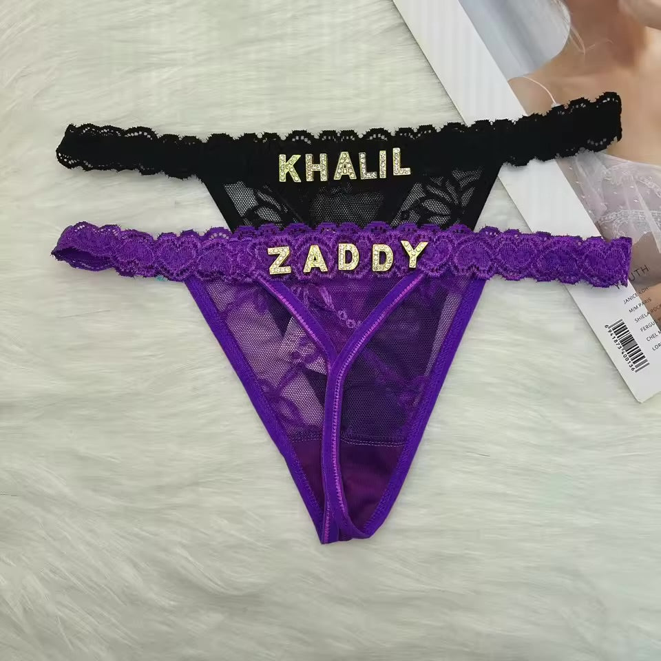 Personalized thong