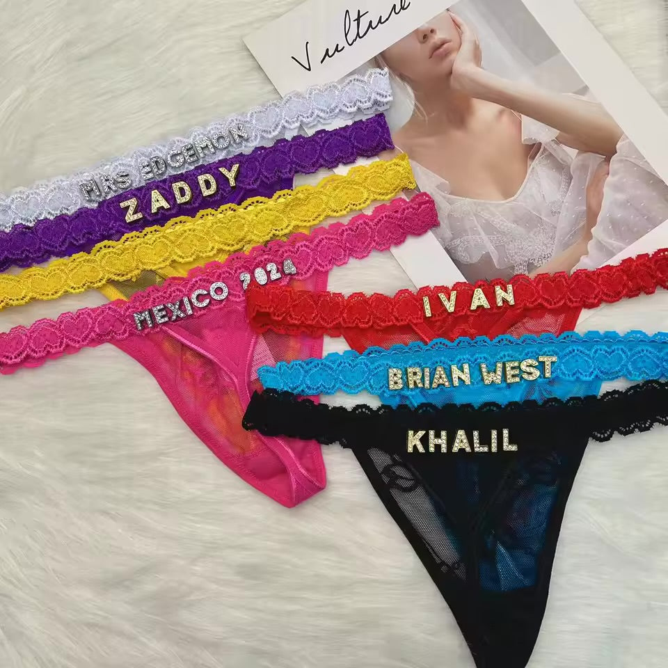Personalized thong