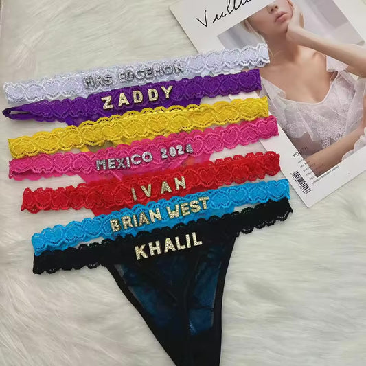 Personalized thong